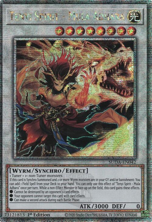 Tenyi Spirit - Mula Adhara (Quarter Century Secret Rare) [SUDA-EN042] Quarter Century Secret Rare | The Time Vault CA