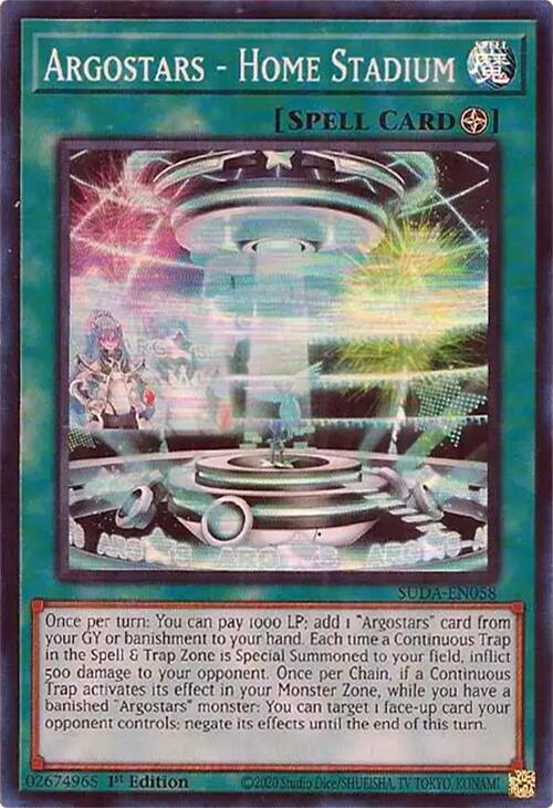 Argostars - Home Stadium [SUDA-EN058] Super Rare | The Time Vault CA