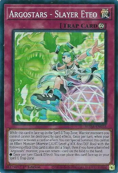 Argostars - Slayer Eteo [SUDA-EN073] Super Rare | The Time Vault CA