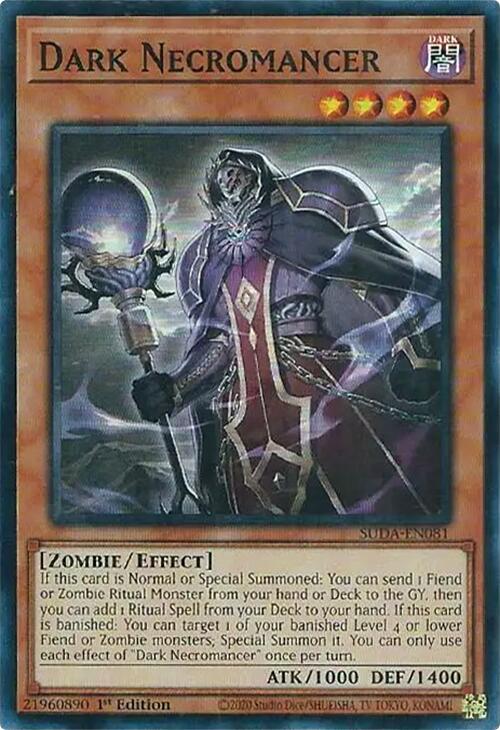 Dark Necromancer [SUDA-EN081] Super Rare | The Time Vault CA