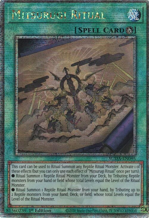 Mitsurugi Ritual (Quarter Century Secret Rare) [SUDA-EN095] Quarter Century Secret Rare | The Time Vault CA