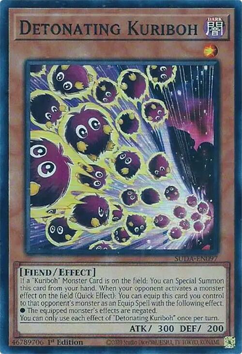 Detonating Kuriboh [SUDA-EN097] Super Rare | The Time Vault CA