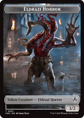 Eldrazi Horror // Human Soldier (0003) Double-Sided Token [Innistrad Remastered Tokens] | The Time Vault CA