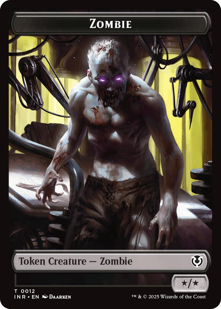 Zombie (0011) // Zombie (0012) Double-Sided Token [Innistrad Remastered Tokens] | The Time Vault CA