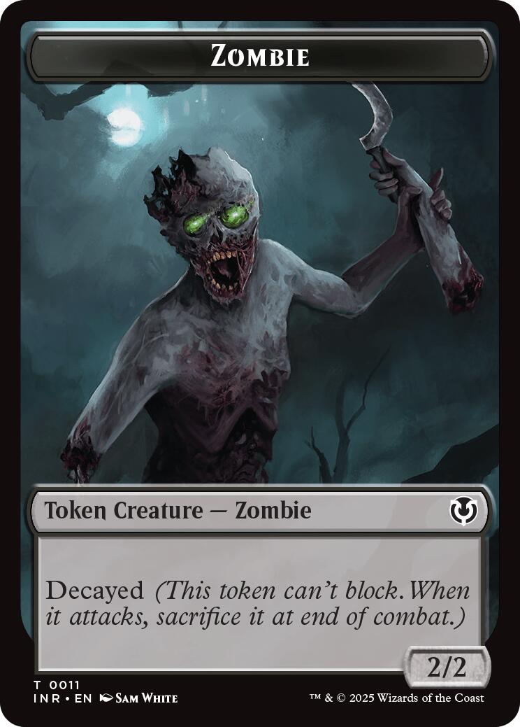 Zombie (0011) // Zombie (0012) Double-Sided Token [Innistrad Remastered Tokens] | The Time Vault CA