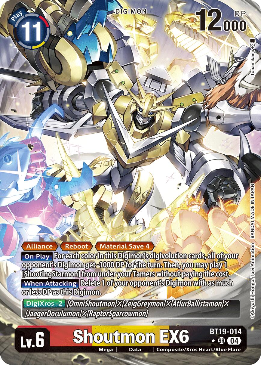 Shoutmon EX6 [BT19-014] (Alternate Art) [Release Special Booster Ver.2.5] | The Time Vault CA