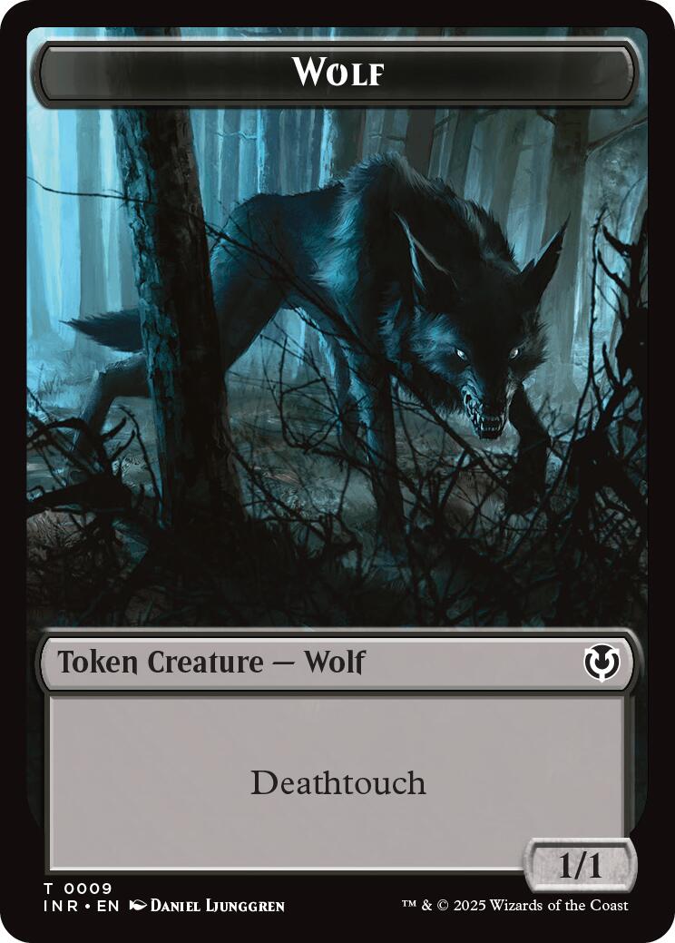 Wolf (0009) // Wolf (0018) Double-Sided Token [Innistrad Remastered Tokens] | The Time Vault CA