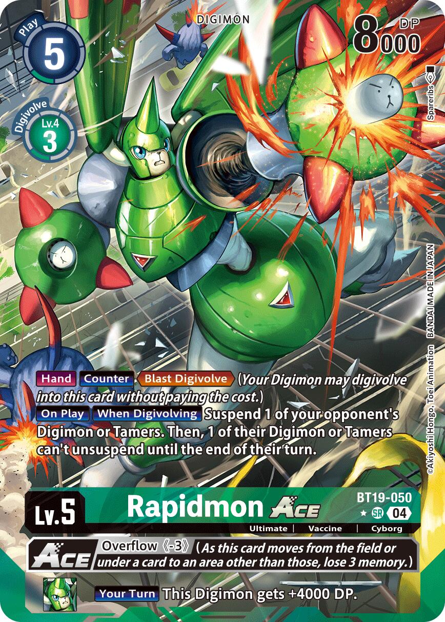 Rapidmon ACE [BT19-050] (Alternate Art) [Release Special Booster Ver.2.5] | The Time Vault CA