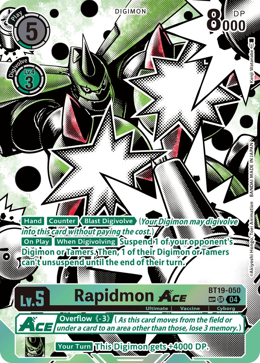 Rapidmon ACE [BT19-050] (Textured) [Release Special Booster Ver.2.5] | The Time Vault CA