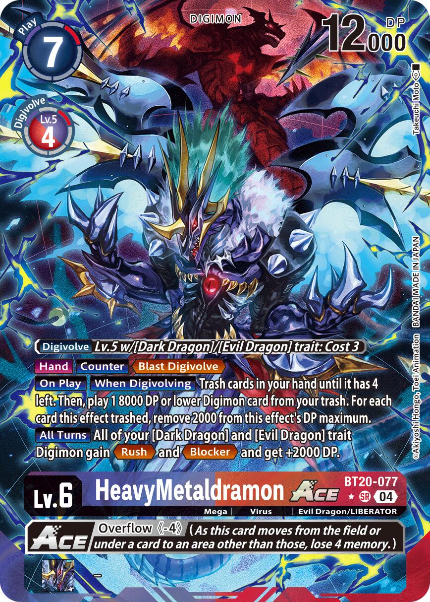 HeavyMetaldramon ACE [BT20-077] (Alternate Art) [Release Special Booster Ver.2.5] | The Time Vault CA