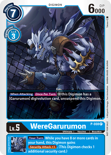 WereGarurumon [P-008] [Promotional Cards] | The Time Vault CA