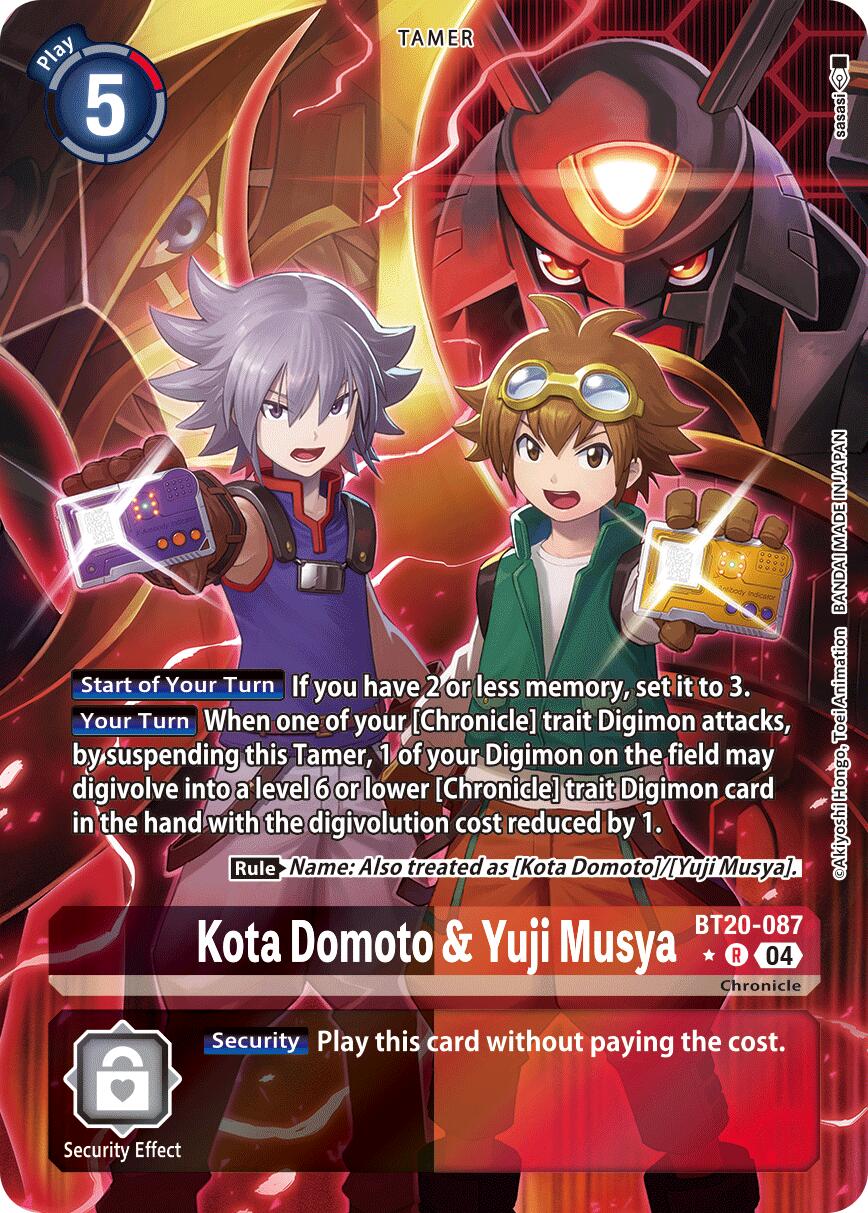 Kota Domoto & Yuji Musya [BT20-087] (Alternate Art) [Release Special Booster Ver.2.5] | The Time Vault CA