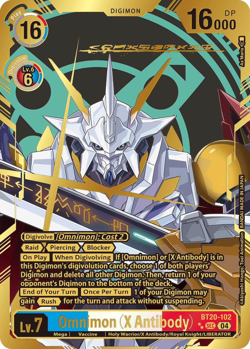 Omnimon [BT20-102] (X Antibody) (Textured) [Release Special Booster Ver.2.5] | The Time Vault CA