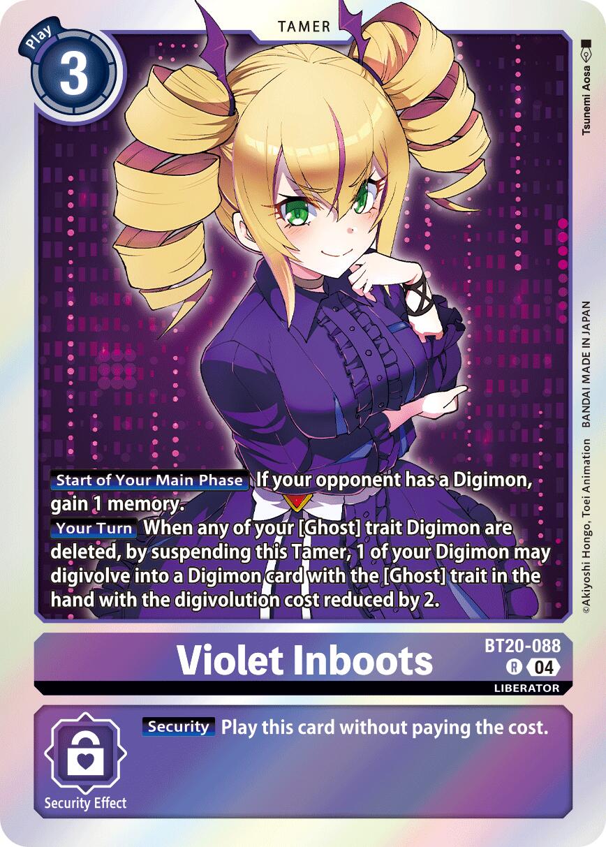 Violet Inboots [BT20-088] - BT20-088 [Release Special Booster Ver.2.5] | The Time Vault CA