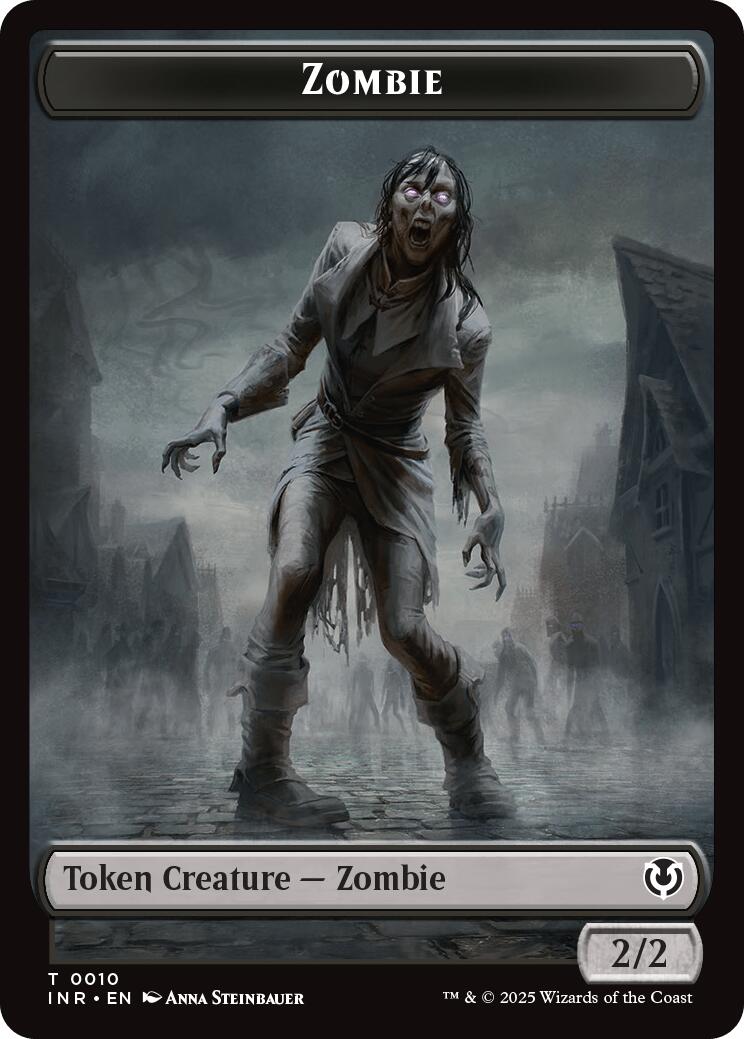 Zombie (0010) // Blood Double-Sided Token [Innistrad Remastered Tokens] | The Time Vault CA