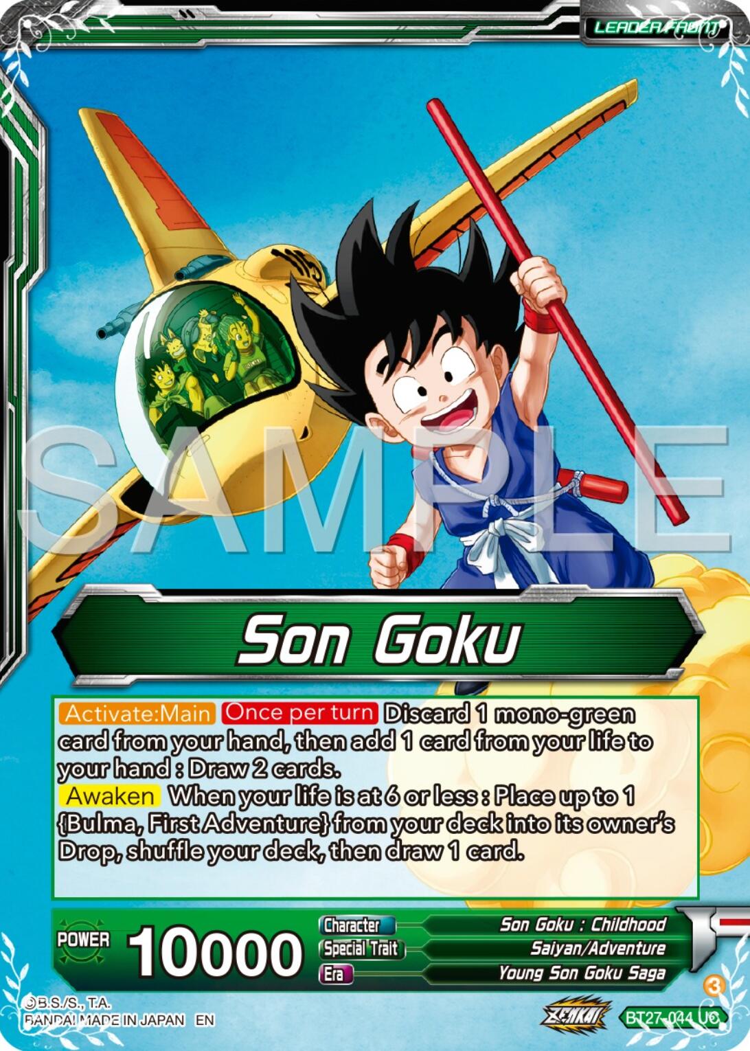 Son Goku // Son Goku & Bulma, First Encounter (BT27-044) [History of Z] | The Time Vault CA