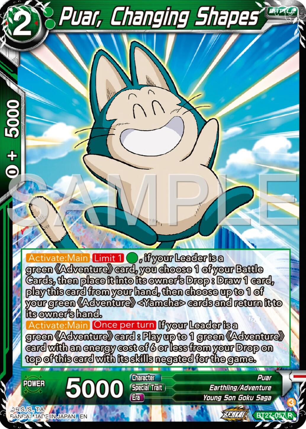 Puar, Changing Shapes (BT27-057) [History of Z] | The Time Vault CA