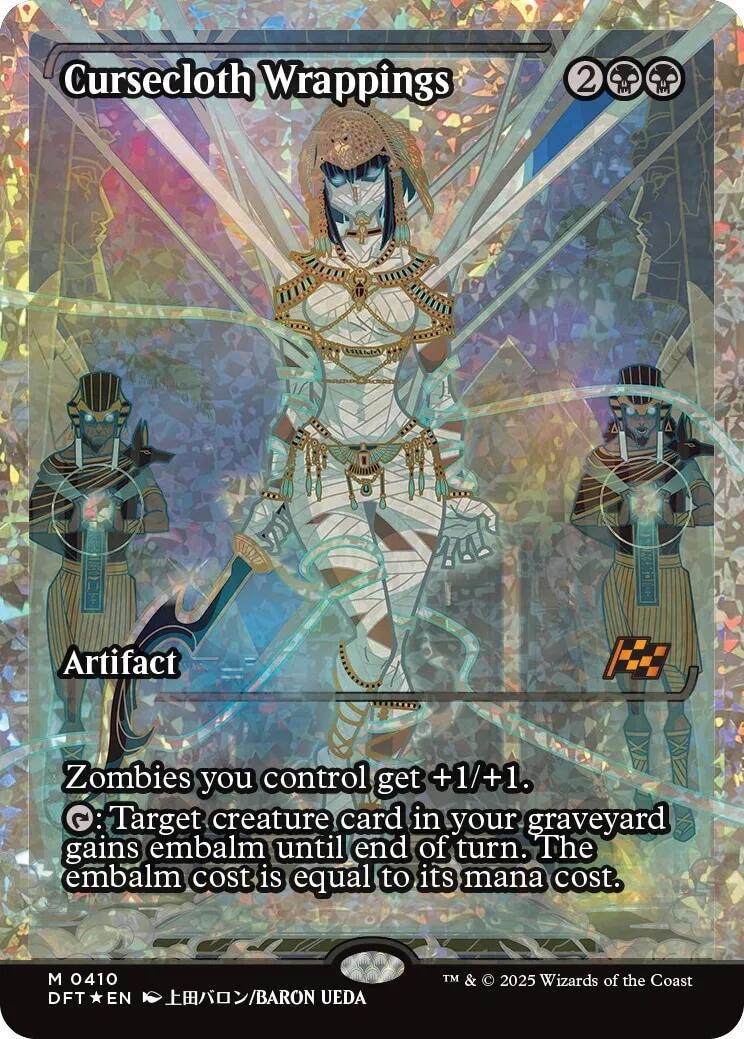 Cursecloth Wrappings (Showcase Fracture Foil) (Japanese) [Aetherdrift] | The Time Vault CA