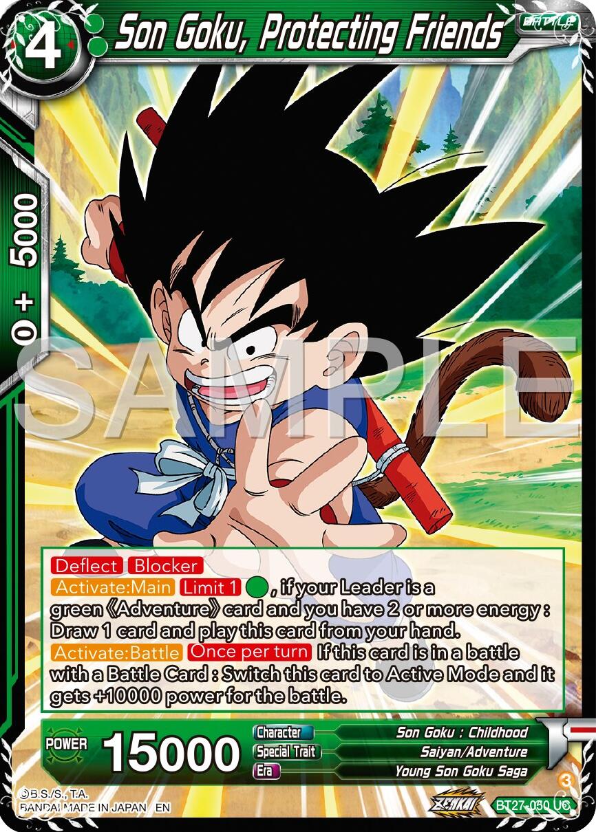 Son Goku, Protecting Friends (BT27-050) [History of Z] | The Time Vault CA