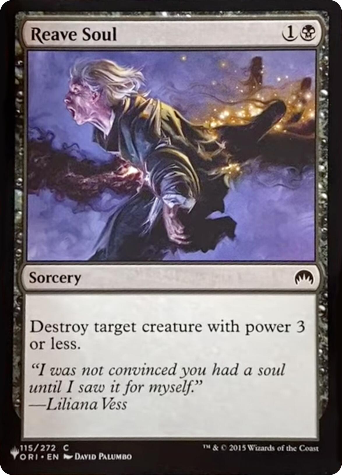 Reave Soul [The List] | The Time Vault CA
