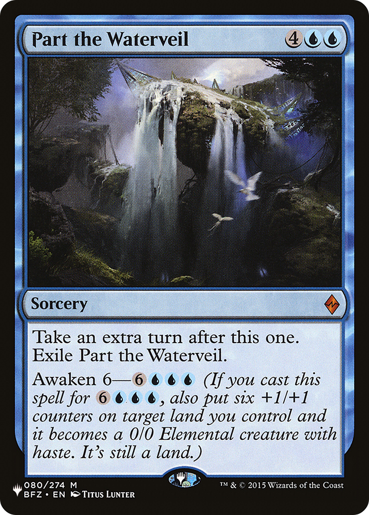 Part the Waterveil [The List] | The Time Vault CA