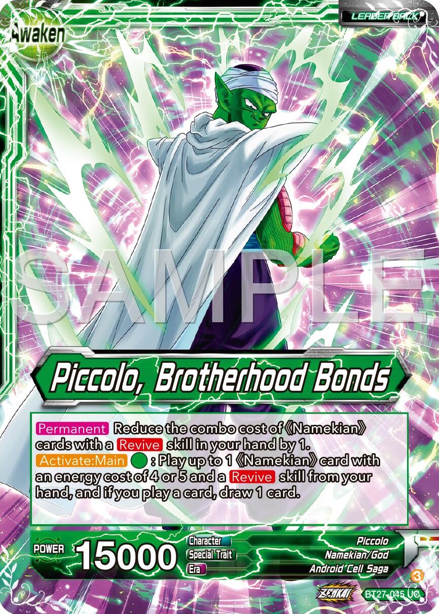 Piccolo // Piccolo, Brotherhood Bands (BT27-045) [History of Z] | The Time Vault CA