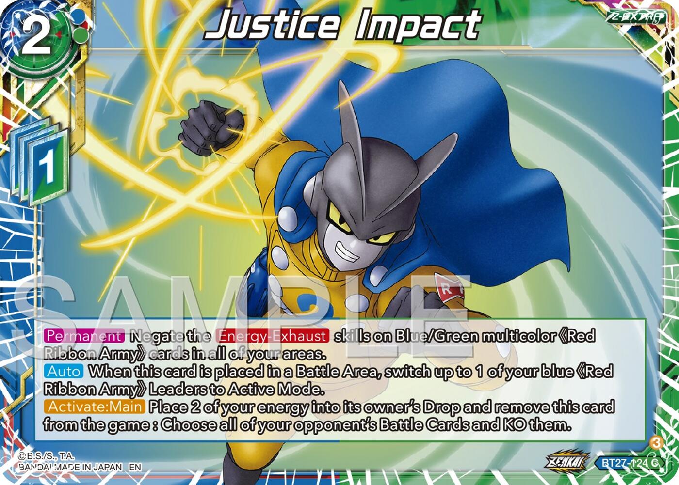 Justice Impact (BT27-124) [History of Z] | The Time Vault CA