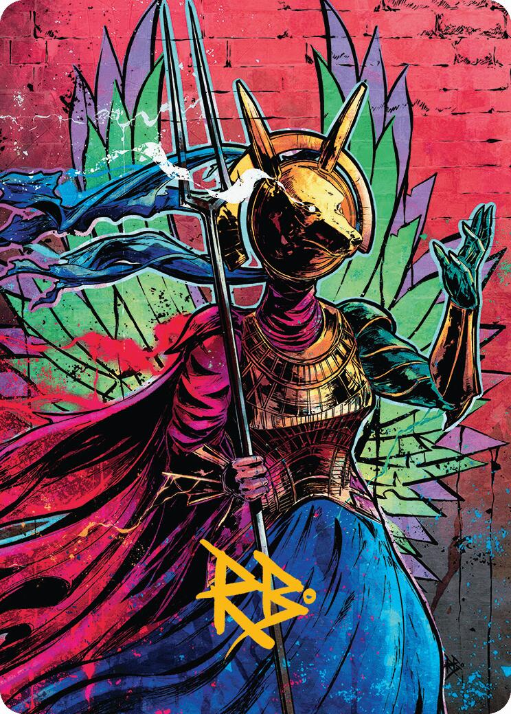 Hazoret, Godseeker Art Card (Gold-Stamped Signature) [Aetherdrift Art Series] | The Time Vault CA