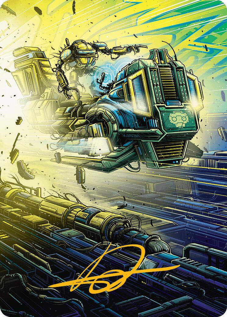 Guidelight Pathmaker Art Card (Gold-Stamped Signature) [Aetherdrift Art Series] | The Time Vault CA