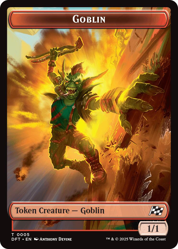 Goblin // Thopter (0010) Double-Sided Token [Aetherdrift Tokens] | The Time Vault CA