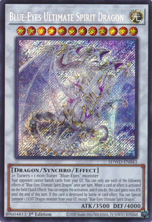 Blue-Eyes Ultimate Spirit Dragon (Secret Rare) [SDWD-EN043] Secret Rare | The Time Vault CA