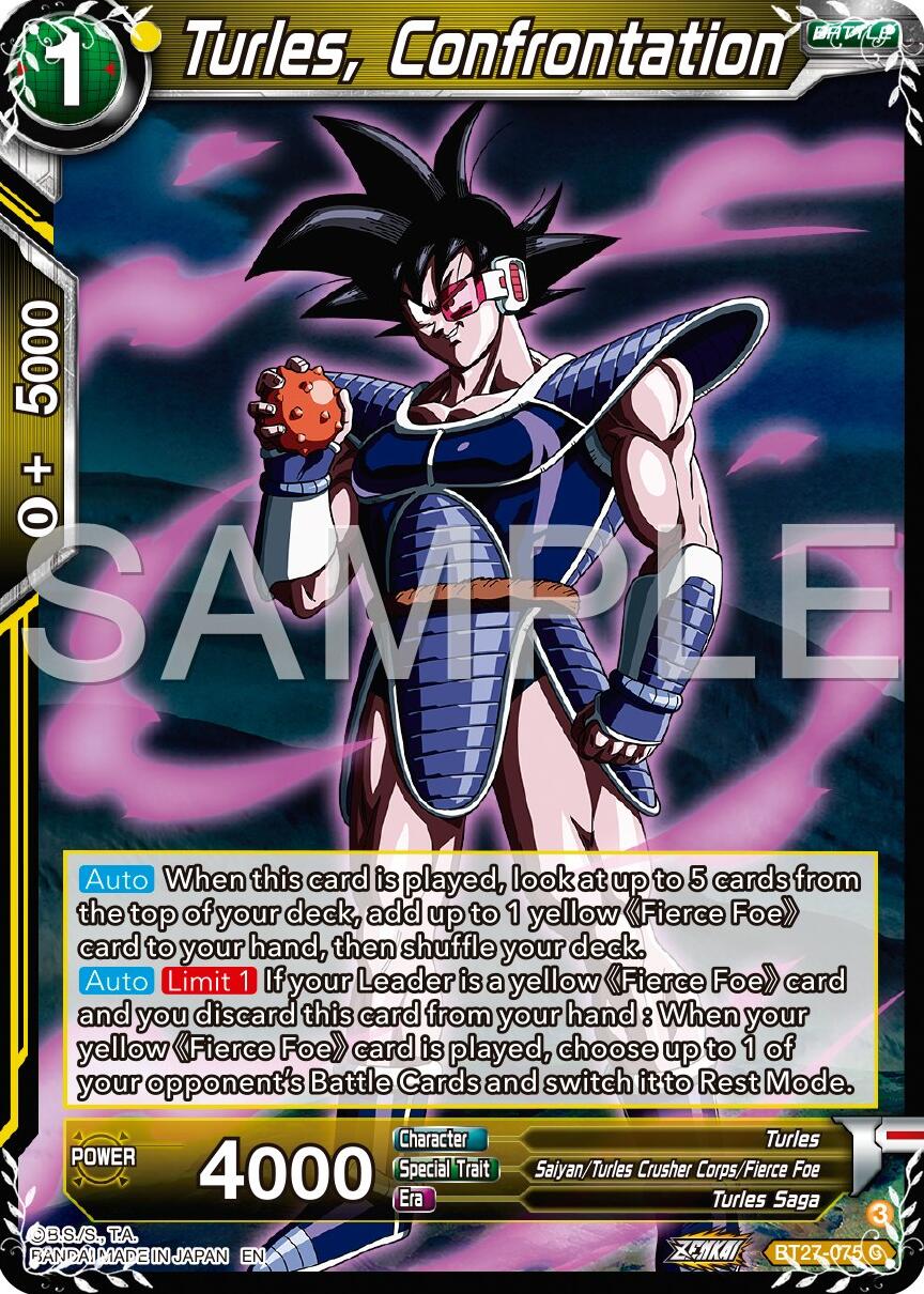 Turles, Confrontation (BT27-075) [History of Z] | The Time Vault CA