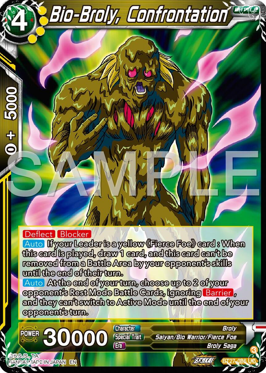 Bio-Broly, Confrontation (BT27-086) [History of Z] | The Time Vault CA