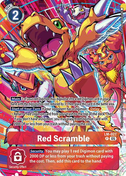 Red Scramble [LM-027] (Alternate Art) [Starter Deck: Protector of Light] | The Time Vault CA