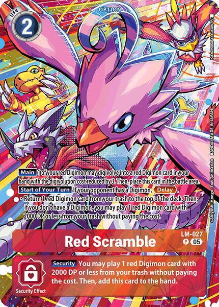 Red Scramble [LM-027] (Alternate Art) [Starter Deck: Hero of Hope] | The Time Vault CA