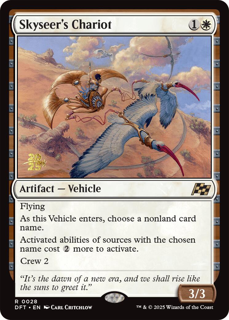 Skyseer's Chariot [Aetherdrift Prerelease Promos] | The Time Vault CA