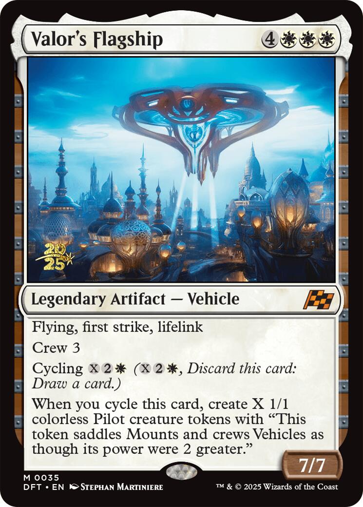 Valor's Flagship [Aetherdrift Prerelease Promos] | The Time Vault CA