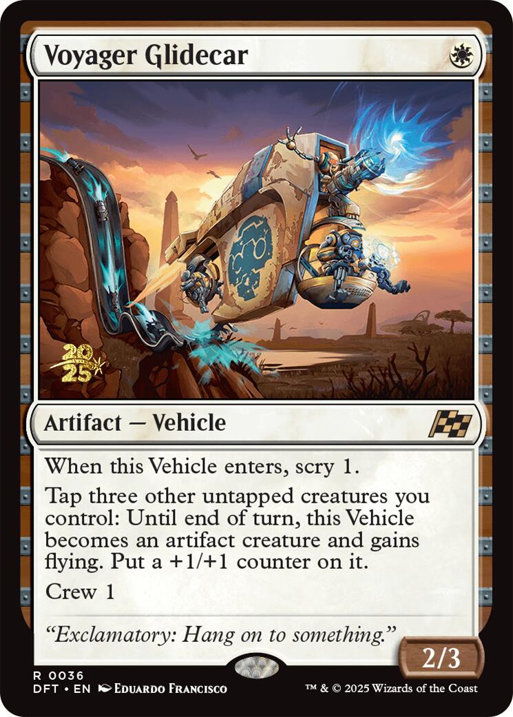 Voyager Glidecar [Aetherdrift Prerelease Promos] | The Time Vault CA