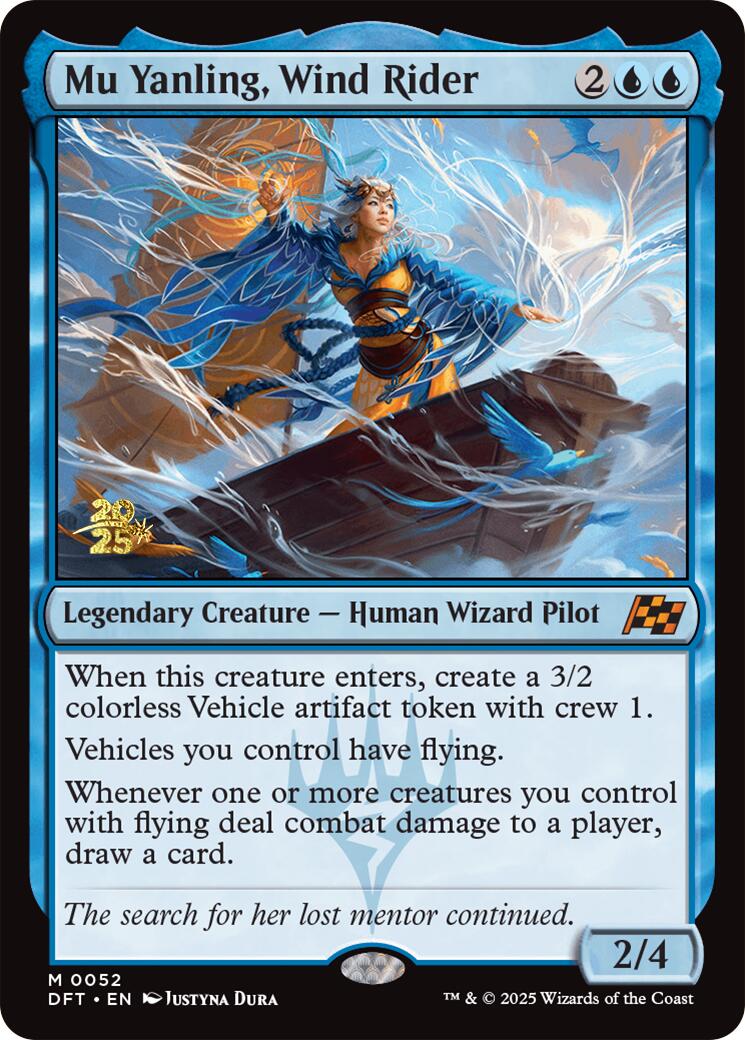 Mu Yanling, Wind Rider [Aetherdrift Prerelease Promos] | The Time Vault CA