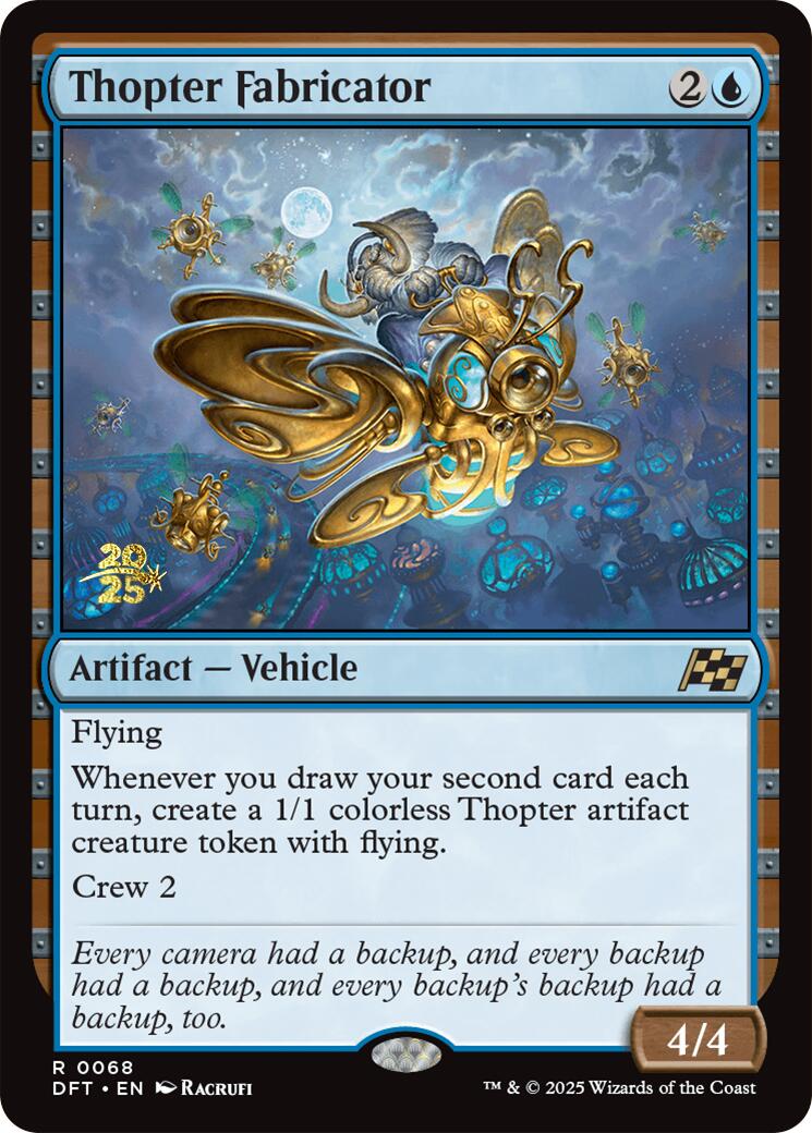 Thopter Fabricator [Aetherdrift Prerelease Promos] | The Time Vault CA