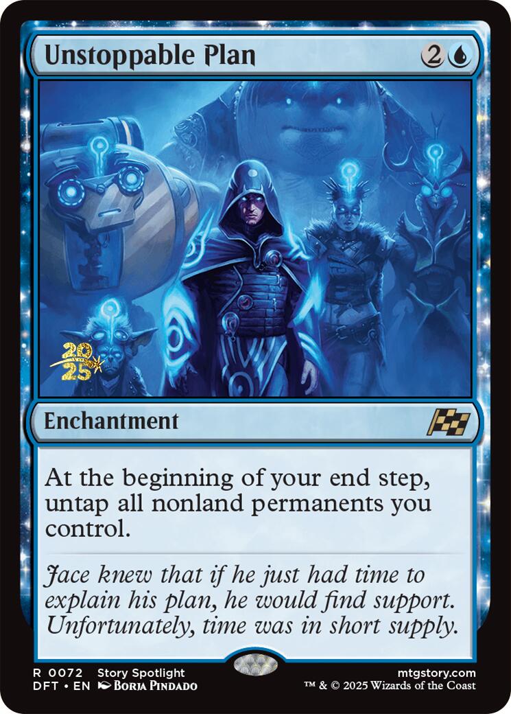 Unstoppable Plan [Aetherdrift Prerelease Promos] | The Time Vault CA