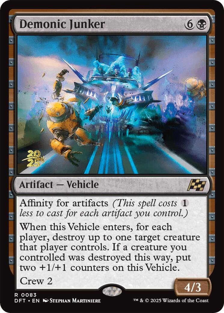 Demonic Junker [Aetherdrift Prerelease Promos] | The Time Vault CA