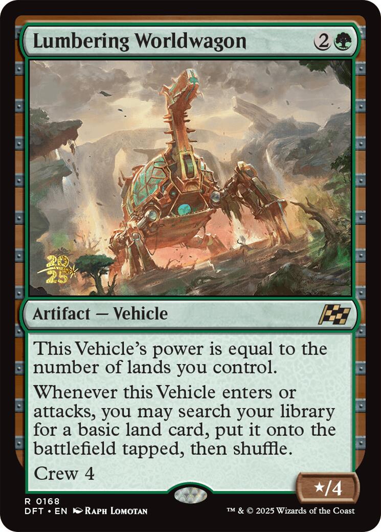 Lumbering Worldwagon [Aetherdrift Prerelease Promos] | The Time Vault CA