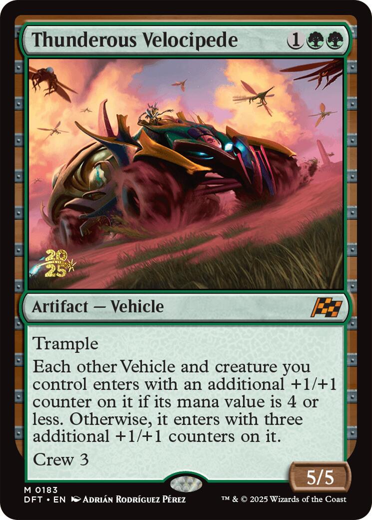 Thunderous Velocipede [Aetherdrift Prerelease Promos] | The Time Vault CA