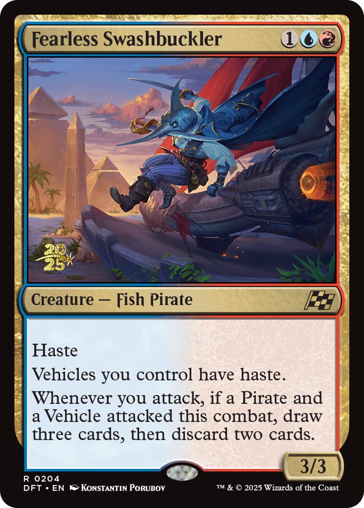 Fearless Swashbuckler [Aetherdrift Prerelease Promos] | The Time Vault CA