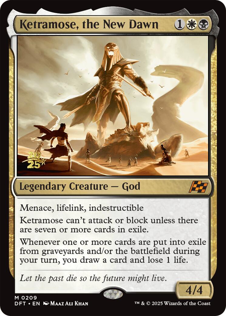 Ketramose, the New Dawn [Aetherdrift Prerelease Promos] | The Time Vault CA