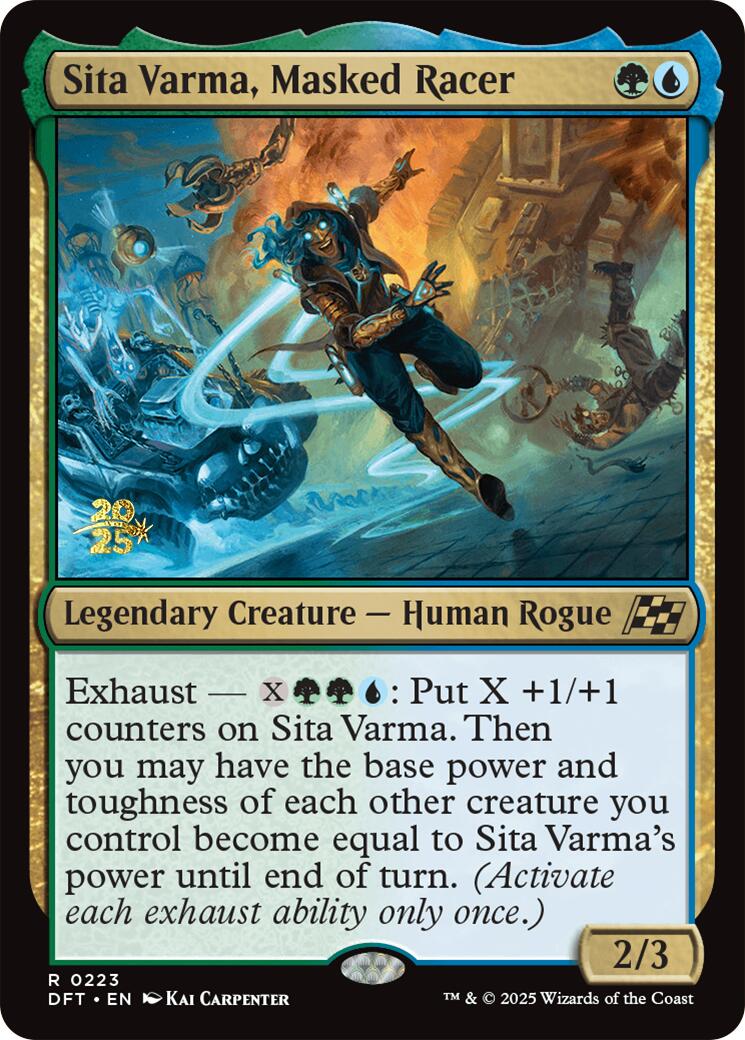 Sita Varma, Masked Racer [Aetherdrift Prerelease Promos] | The Time Vault CA