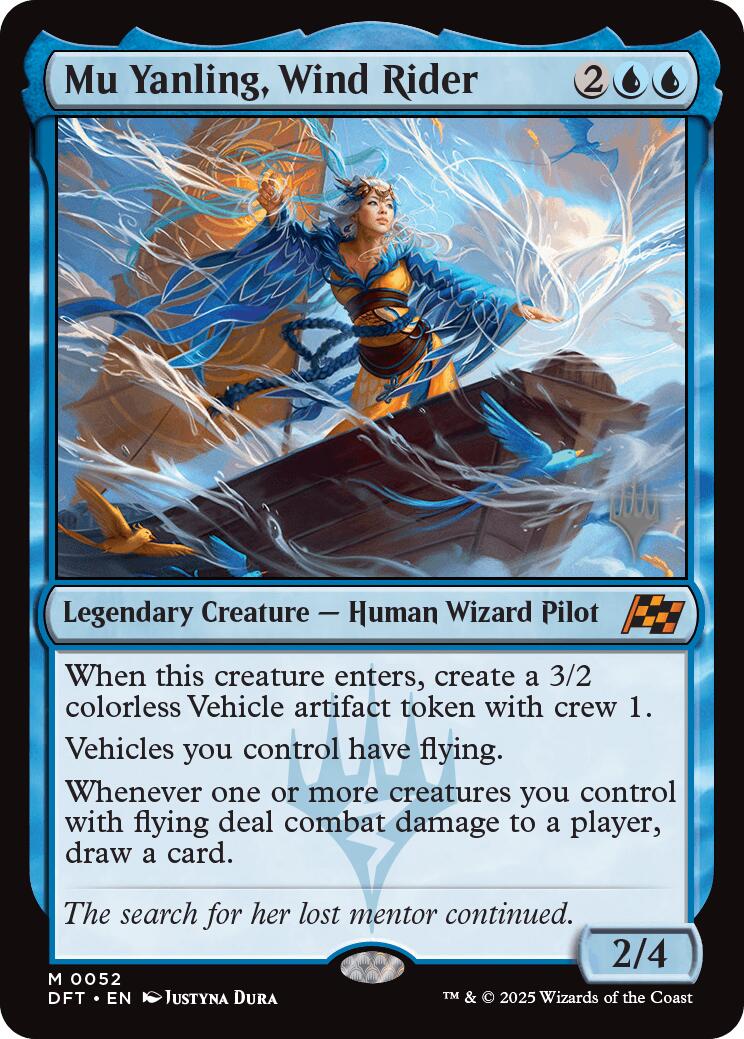 Mu Yanling, Wind Rider (Promo Pack) [Aetherdrift Promos] | The Time Vault CA