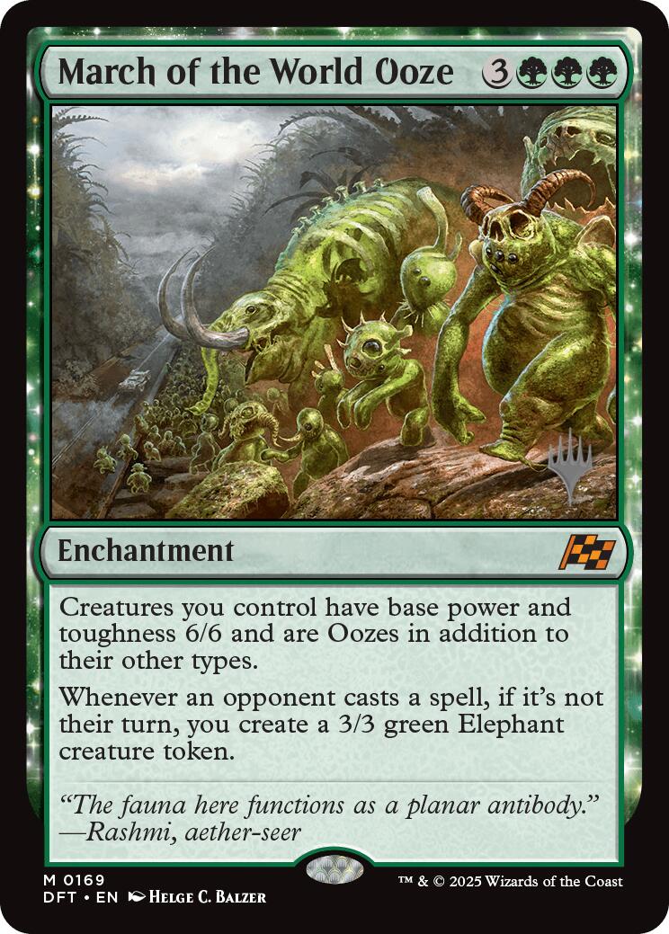 March of the World Ooze (Promo Pack) [Aetherdrift Promos] | The Time Vault CA