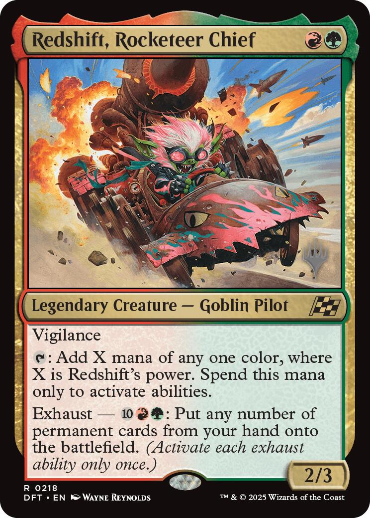 Redshift, Rocketeer Chief [Aetherdrift Promos] | The Time Vault CA